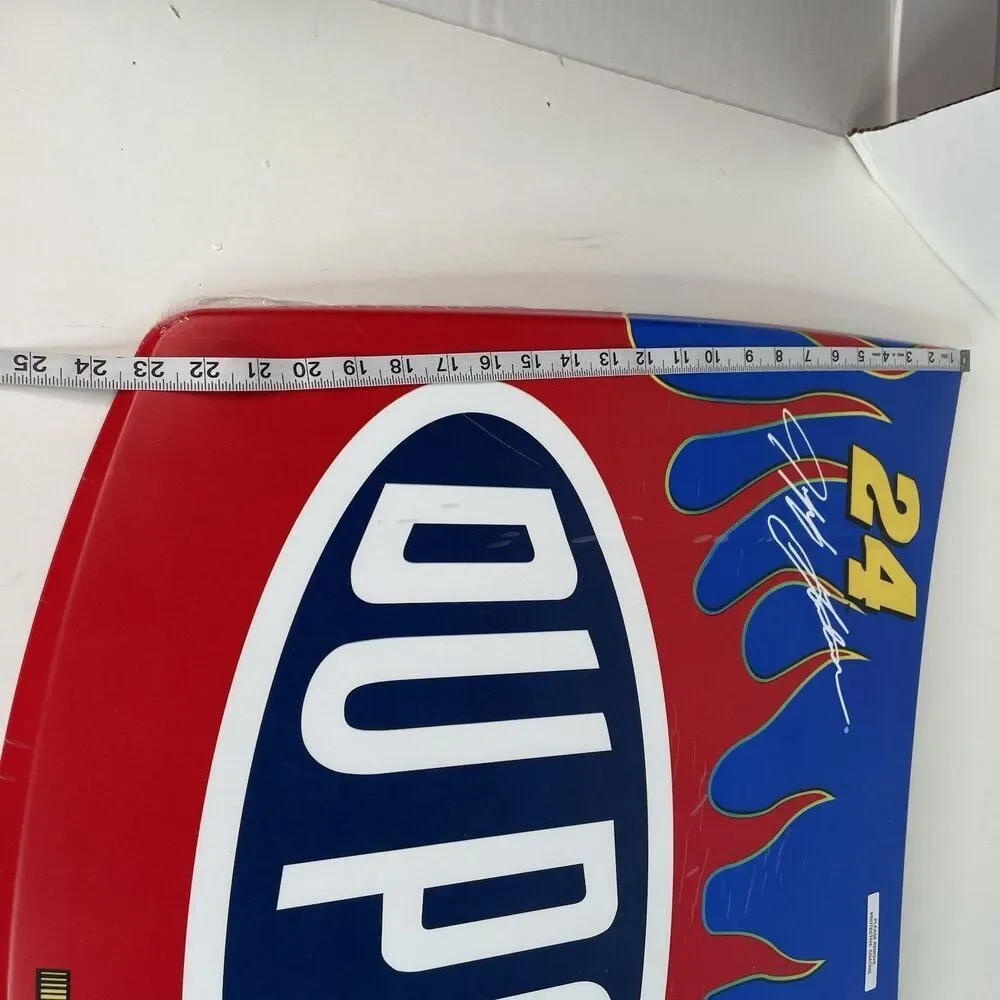 New NASCAR Jeff Gordon DuPont Hood 29” Hanging Wall Decor Flames Metal Retro